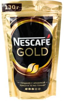 Кофе растворимый Nescafé Gold сублимированный, 130 гр. "М"