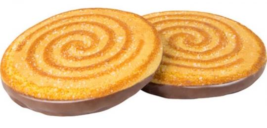 Печенье Вихарёк со вкусом апельсина сахарное с шоколадной глазурью (коробка 4 кг.) КДВ