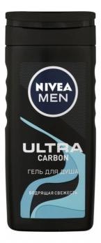 NIVEA FOR MEN гель д/душа ULTRA CARBON 250мл "М"