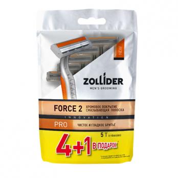 Zollider force 2pro одноразовые станки 2лезв 4+1шт "М"