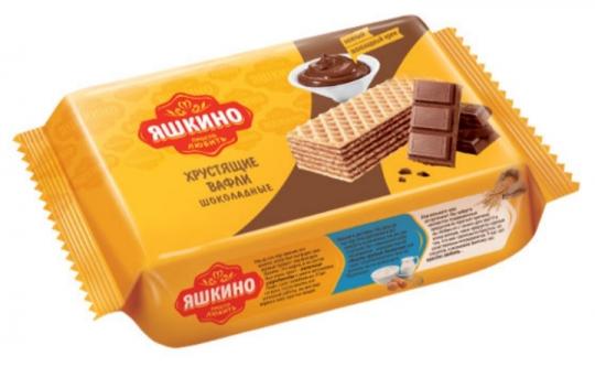 Вафли шоколадные, Яшкино, 200 гр. КДВ