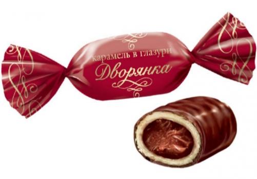 Карамель Дворянка, в шоколадной глазури, 1 кг. КДВ