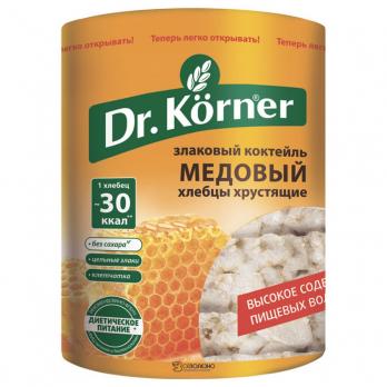 Хлебцы Dr. Korner Злаковый коктейль медовый, 100 гр. "М"
