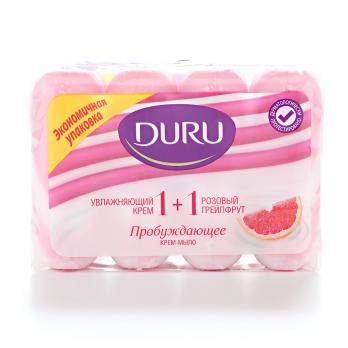 DURU SOFT SENSATIONs мыло розовый грейпфрут 4*90г "М"