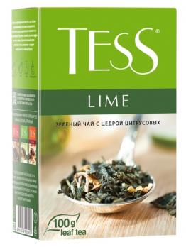 Tess Lime зеленый листовой чай с цедрой цитрусовых, 100 гр. "М"